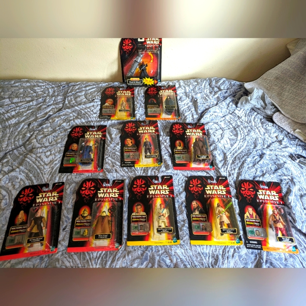 Mint Condition Star Wars Episode I Action Figures - Set of 11 - Original Package
